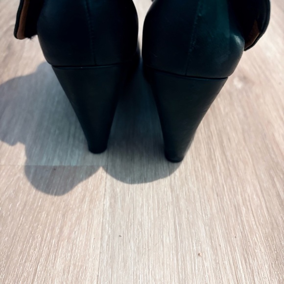 Coclico Black Leather Fold-Over Cuff Ankle Boots – Made in Spain – Size 39 US 8 - Picture 6 of 7